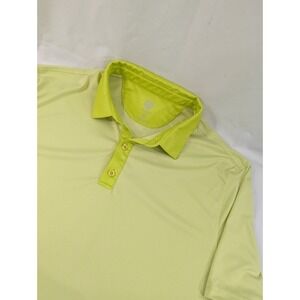 Men's  2XL Graham Luxe Golf Polo‎ Green Yellow Hi-vis Golf Polo Performance